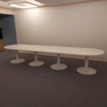 NEWFORMS AMENAGEMENTS Fabricant De Mobilier Sur Mesure En France TABLE REUNION PIED COROLLE – 1